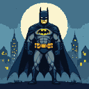 Pixel Art: batman full equipment