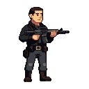 Pixel Art: Create full man charecter with rifle