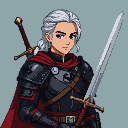 Pixel Art: I want an animation of the character Daemon Targaryen from H...