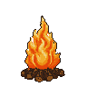 Pixel Art: bonfire