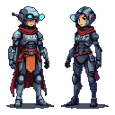 Pixel Art: generate a spritesheet with rotations of the same character....