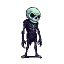 Pixel Art: ghoul (generated with AI by sandacz).