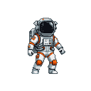 Pixel Art: astronaut