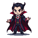 Pixel Art: vampire sprite for unity 2D