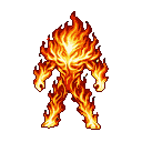 Pixel Art: fire elemental