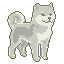 Pixel Art: ghost of a shiba inu