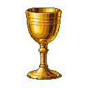 Pixel Art: golden goblet