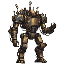 Pixel Art: steam punk mech
