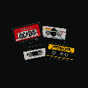 Pixel Art: Набор кассет AC/DC, Pink floud и Metallika