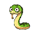 Pixel Art: derp snake sprite (generated with AI by sandacz).