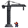 Pixel Art: crane