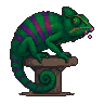 Pixel Art: chameleon nectomancer