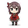 Pixel Art: "128x128 pixel art, anime style character, Japanese illustra...
