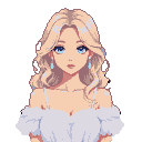 Pastel Dream Weaver: Serene Woman, Soft Gaze, Unique Eyes