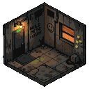 Pixel Art: Create a high-quality isometric pixel art game asset of a gr...