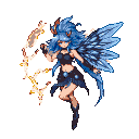 Pixel Art: thunder pixie woman (generated with AI by pixie.haus).