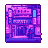 Pixel Art: pink blue purple Japanese neon wallpaper