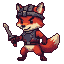 Fox Warrior Ready: Blade, Bravery, and Adventure