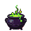 Pixel Art: set of halloween items