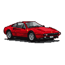 Pixel Art: ferrari
