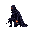 Pixel Art: character is crouching sideview