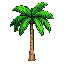 Pixel Art: royal palm tree