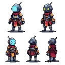 Cyborg Librarian: Stoic Guardian of Arcane Knowledge