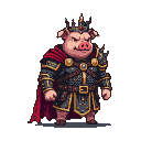 Pixel Art: pig lord
