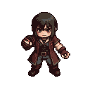 Pixel Art: 帮我创造一个日式RPG2d俯视角像素恐怖游戏的人物，并且要正