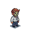 Pixel Art: set of npc - city workers (policeman, doctor, builder etc.) ...
