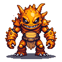 Pixel Art: Orange mutant