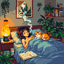 Pixel Art: girl2 (generated with AI by Alouka).