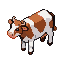 Pixel Art: cow isometric view