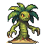 Pixel Art: island rpg mosters - unique set