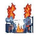 Pixel Art: Street fire II