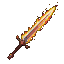 Pixel Art: fire sword