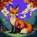 Pixel Art: Make a fox dragon hybrid who's also human