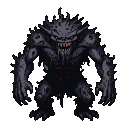 Pixel Art: monster from nightmares