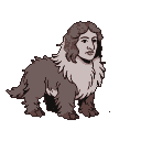 Pixel Art: chimera with woman head
