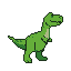 Pixel Art: Dinosaur animation