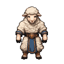 Pixel Art: sheep mage