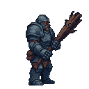 Pixel art generated with AI prompt: sideview of the characte