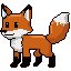 Retro Fox: Curious & Friendly Blocky Character