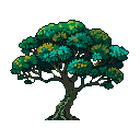 Pixel Art: exotic tree