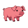 Pixel Art: pig