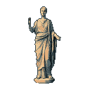 Pixel Art: Древнегреческая статуя