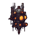 Pixel Art: Un engrenage steampunk