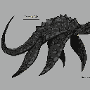 Colossal reptilian monster with a serpentine tail and clawed limbs, covered in jagged spikes.