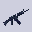 Pixel Art: Uzi weapon single gun