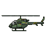 Pixel Art: arcade heli sideview